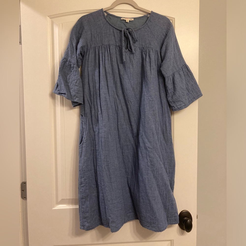 Women’s quarter sleeve denim mini dress